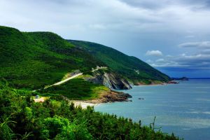 World famous scenic drive the Cabot Trail